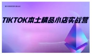 TikTok本土精品小店出海实战营，从入门到高阶，不止0-1!-小哈资源