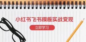 小红书飞书 模板实战变现:小红书快速起号,搭建一个赚钱的飞书模板-小哈资源