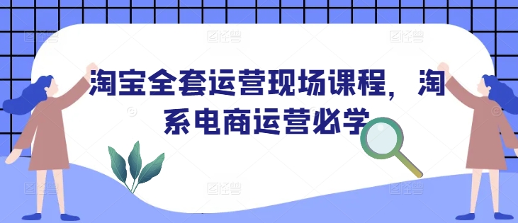 淘宝全套运营现场课程，淘系电商运营必学-小哈资源