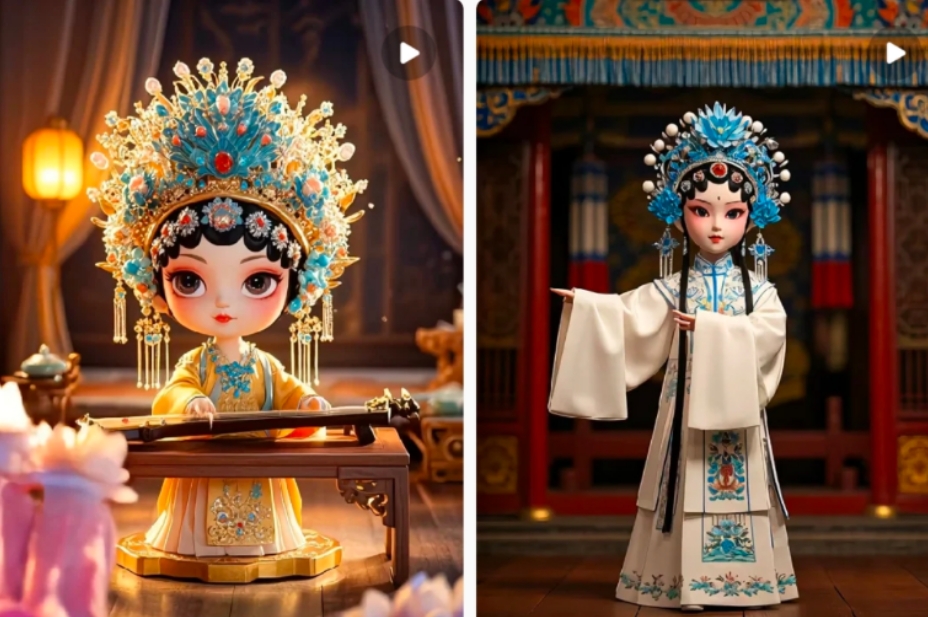 利用AI制做Q版古风娃娃视频，只需三步新手也能做出流量好到爆(附教程+提示…-小哈资源