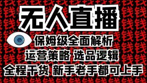 2025无人直播这么做就对了，保姆级全面解析，全程干货，新手老手都可上手-小哈资源