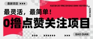 【0撸】最新点赞关注小项目，1毛起赚，1块起提-小哈资源