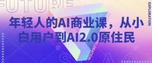 年轻人的AI商业课，从小白用户到AI2.0原住民-小哈资源