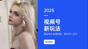 搬运老外奇葩视频，撸视频号分成计划收益，每天只需一小时，新手小白轻松月入过W-小哈资源