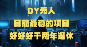 DY无人，目前最稳的项目，矩阵放大边旅游边赚钱，好好好干两年退休-小哈资源
