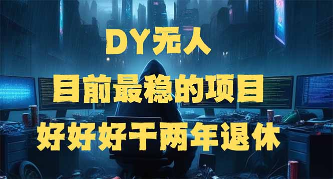 DY无人，目前最稳的项目，矩阵放大边旅游边赚钱，好好好干两年退休-小哈资源