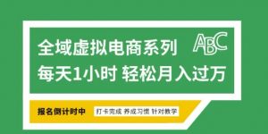 全域虚拟电商变现系列,通过平台出售虚拟电商产品从而获利-小哈资源