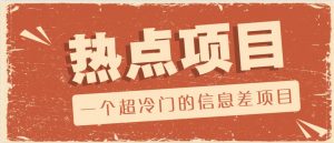 一个超冷门的信息差项目，出售各种协议模板，一个月收益竟高达20000+-小哈资源