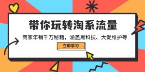 带你玩转淘系流量，商家年销千万秘籍，涵盖黑科技、大促维护等-小哈资源