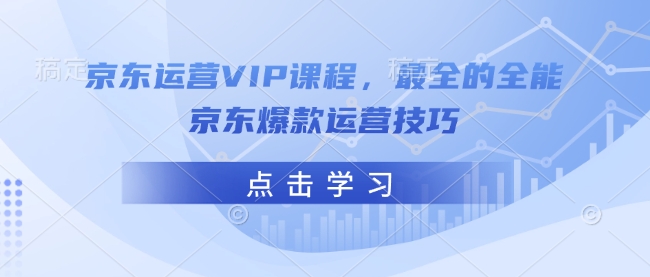 京东运营VIP课程，最全的全能京东爆款运营技巧-小哈资源