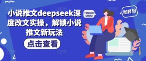 小说推文deepseek深度改文实操，解锁小说推文新玩法-小哈资源