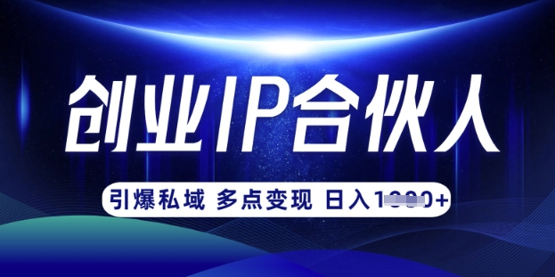 云帆·创业ip合伙人打造3.0,从0到1教你做网创,实现月入过W-小哈资源