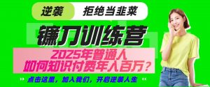 镰刀训练营超级IP合伙人，25年普通人如何通过“知识付费”实现逆袭-小哈资源