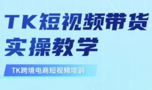东南亚TikTok短视频带货，TK短视频带货实操教学-小哈资源