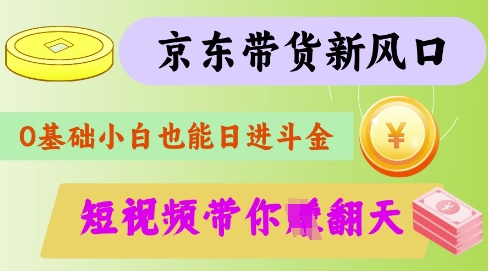 最新京东短视频带货代运营秘籍，轻松躺挣【揭秘】-小哈资源