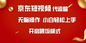 京东短视频代运营，全程喂饭，小白轻松上手【揭秘】-小哈资源