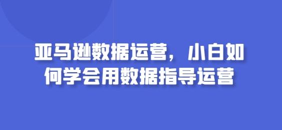 亚马逊数据运营，小白如何学会用数据指导运营-小哈资源