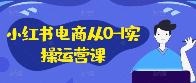 小红书电商从0-1实操运营课，小红书手机实操小红书/IP和私域课/小红书电商电脑实操板块等-小哈资源