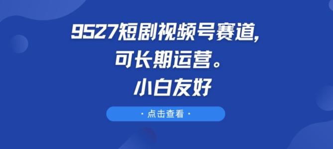 9527短剧视频号赛道，可长期运营，小白友好【揭秘】-小哈资源