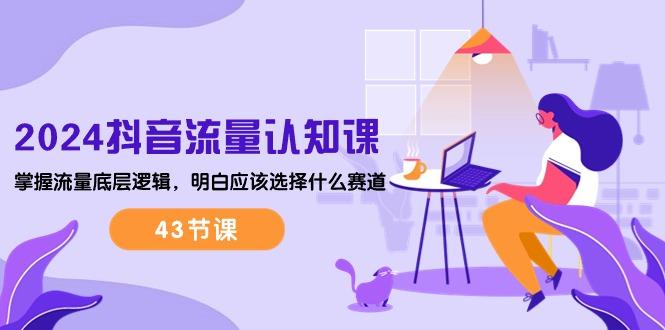 2024抖音流量·认知课：掌握流量底层逻辑，明白应该选择什么赛道 (43节课-小哈资源