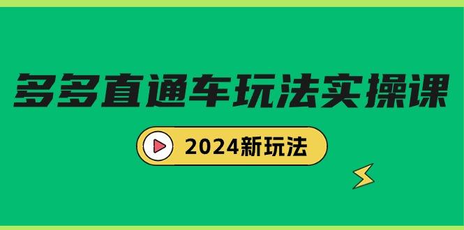 (9412期)多多直通车玩法实战课，2024新玩法(7节课)-小哈资源