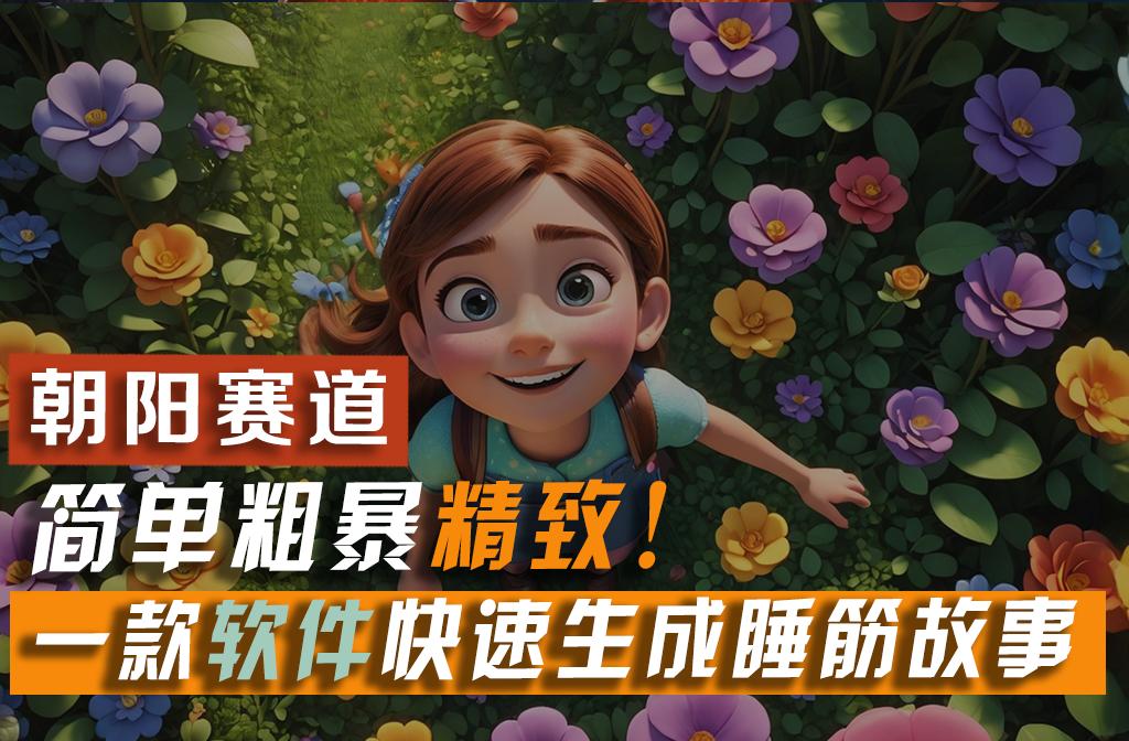 利用一款软件5分钟一条爆款睡筋故事，简单粗暴精致！小白月入2w+-小哈资源