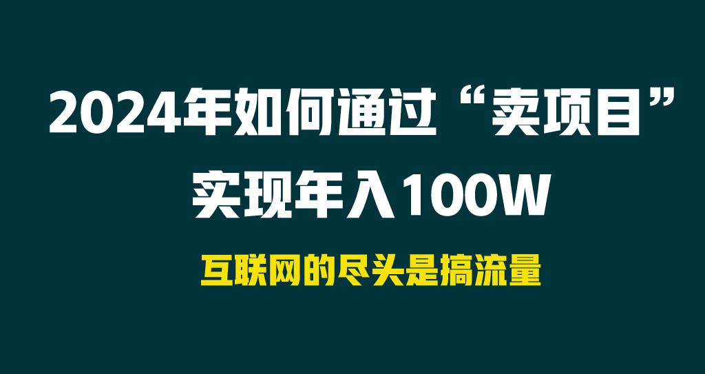 2024年如何通过“卖项目”实现年入100W-小哈资源