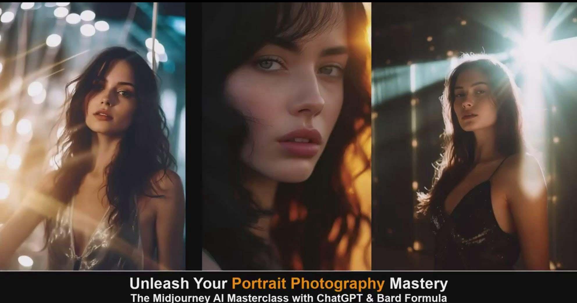 图片[6]-(9312期)Midjourney v5 ChatGPT 和 Bard AI人工智能人像摄影大师班-15节-中英字幕-小哈资源