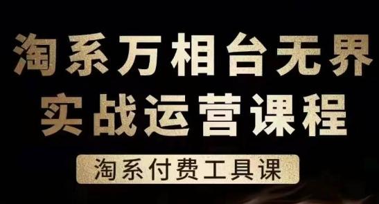 淘系万相台无界实战运营课，淘系付费工具课-小哈资源