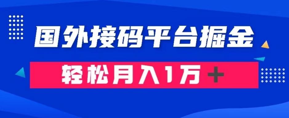 通过国外接码平台掘金：成本1.3，利润10＋，轻松月入1万＋【揭秘】-小哈资源