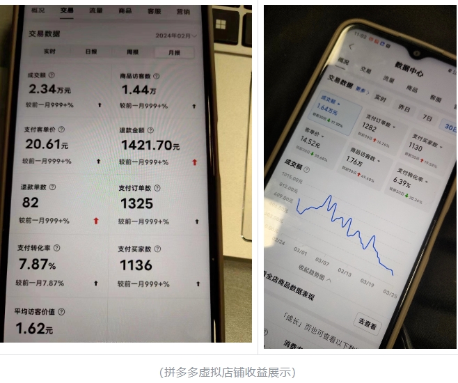 最新拼多多虚拟电商项目,自动化无人成交,单店月入3000,适合批量放大