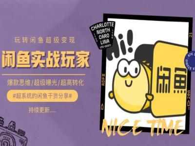 手把手教你0到1系统玩转闲鱼变现，爆款思维/超级曝光/超高转化-小哈资源