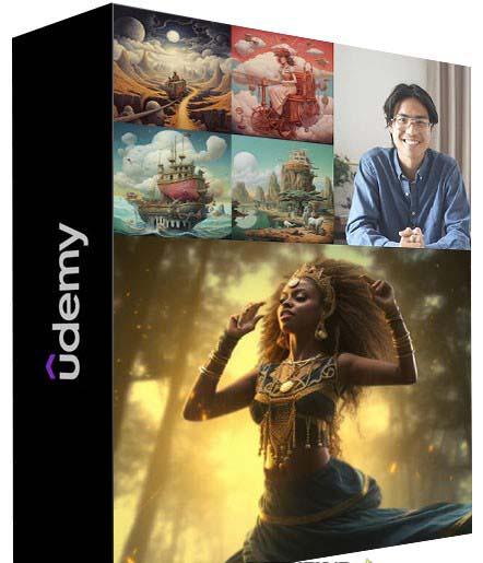 MidjourneyAI绘画艺术生成的大师级写作提示指南教程-8节视频课-中英字幕-小哈资源