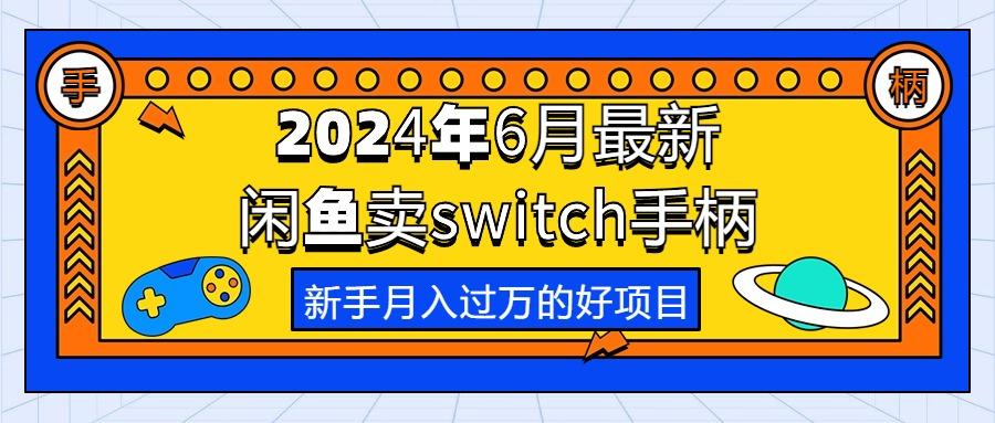 2024年6月最新闲鱼卖switch游戏手柄，新手月入过万的第一个好项目-小哈资源