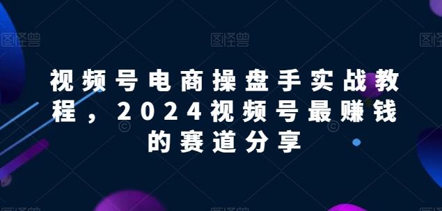 视频号电商实战教程，2024视频号最赚钱的赛道分享-小哈资源