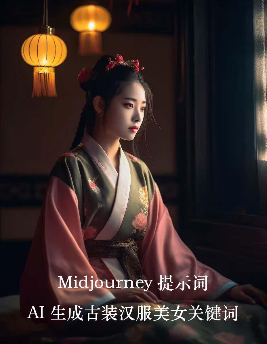 Midjourney关键词-AI生成中国风古装汉服美女人像提示关键词-小哈资源