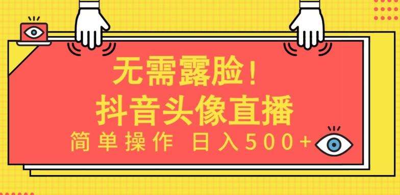 无需露脸，Ai头像直播项目，简单操作日入500+【揭秘】-小哈资源