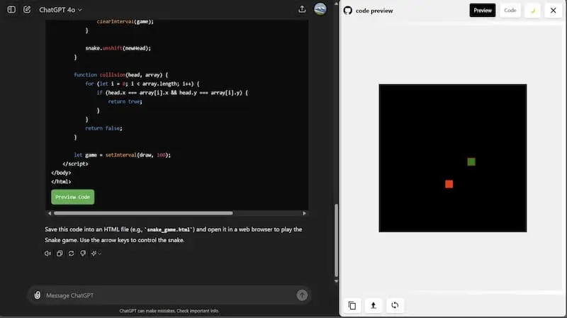 ChatGPT Code Preview｜AI编程预览工具-小哈资源