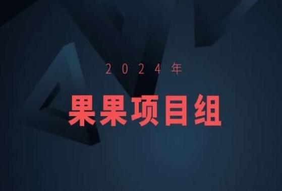2024年果果项目组项目合集-果果最新项目-小哈资源