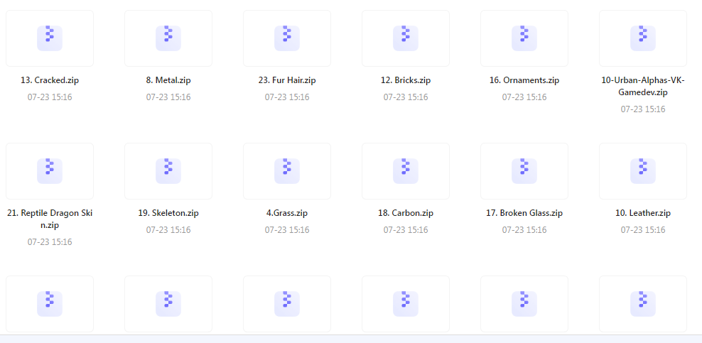 【素材分享】实用教程+素材 Zbrush与Blender表面纹理合集-小哈资源