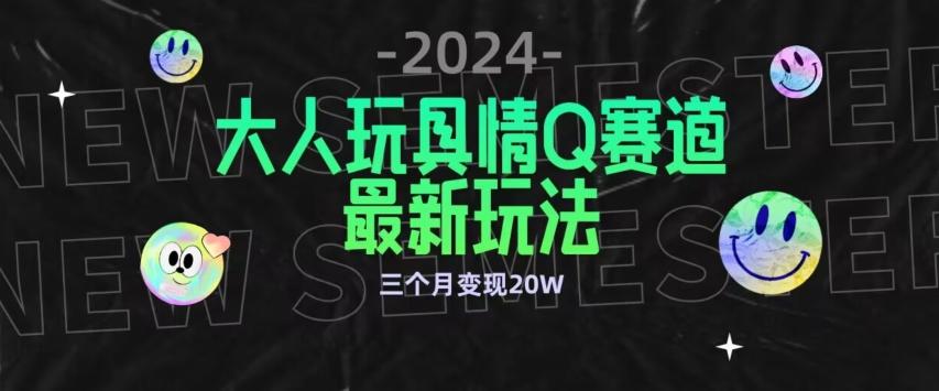 全新大人玩具情Q赛道合规新玩法，公转私域不封号流量多渠道变现，三个月变现20W【揭秘】-小哈资源