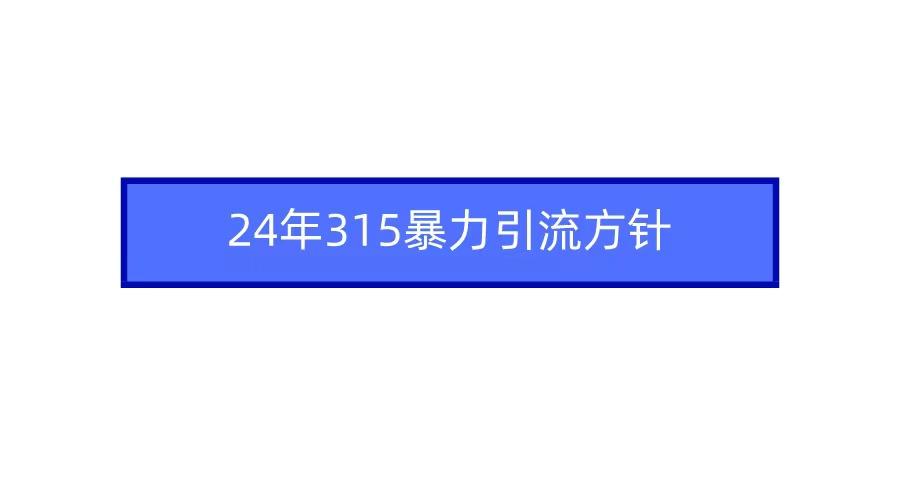 2024年自媒体爆款视频制作，快速涨粉暴力引流方针！-小哈资源