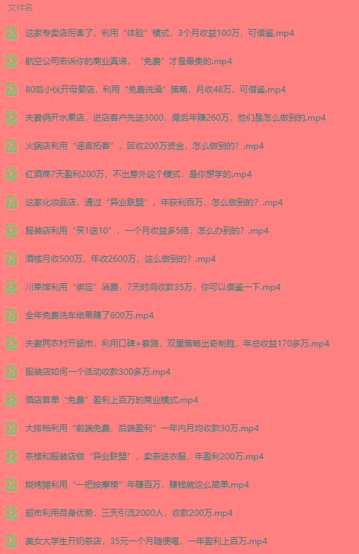 图片[5]-(9607期)真实有效391套商业模式，年入几十到几百万案例解析(电子书+视频+图文)-小哈资源