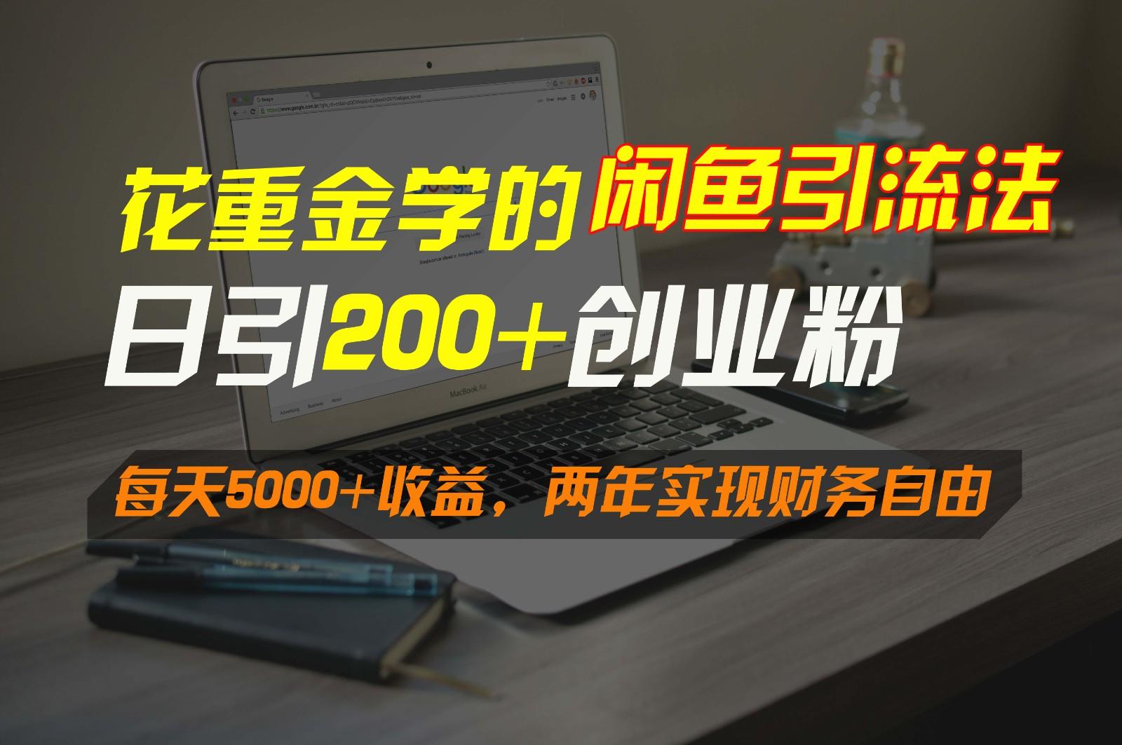 花重金学的闲鱼引流法，日引流300+创业粉，每天5000+收益，两年实现财务自由-小哈资源
