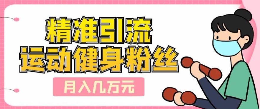 精准引流运动健身粉丝，轻松月入几万-小哈资源