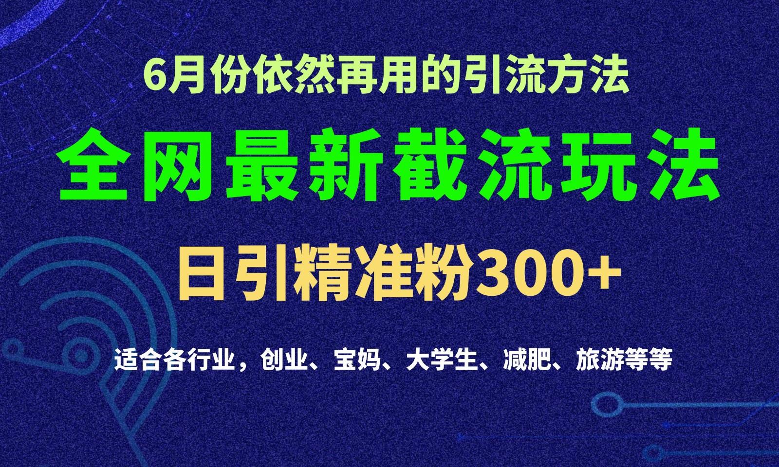 2024全网最新截留玩法,每日引流突破300+-小哈资源