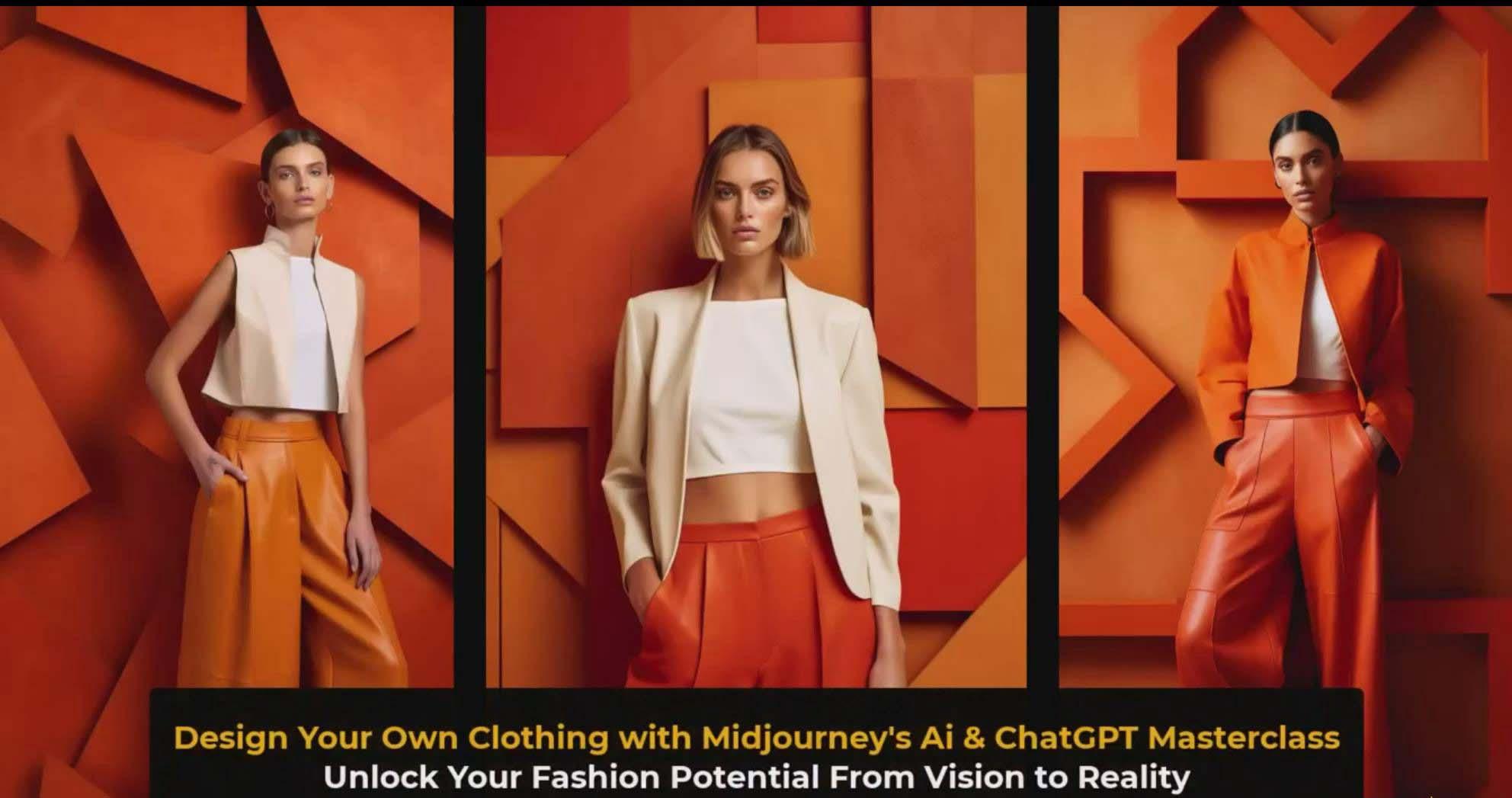 图片[3]-利用 Midjourneys Ai 人工智能设计自己的服装AI大师班-10节课-中英字幕-小哈资源