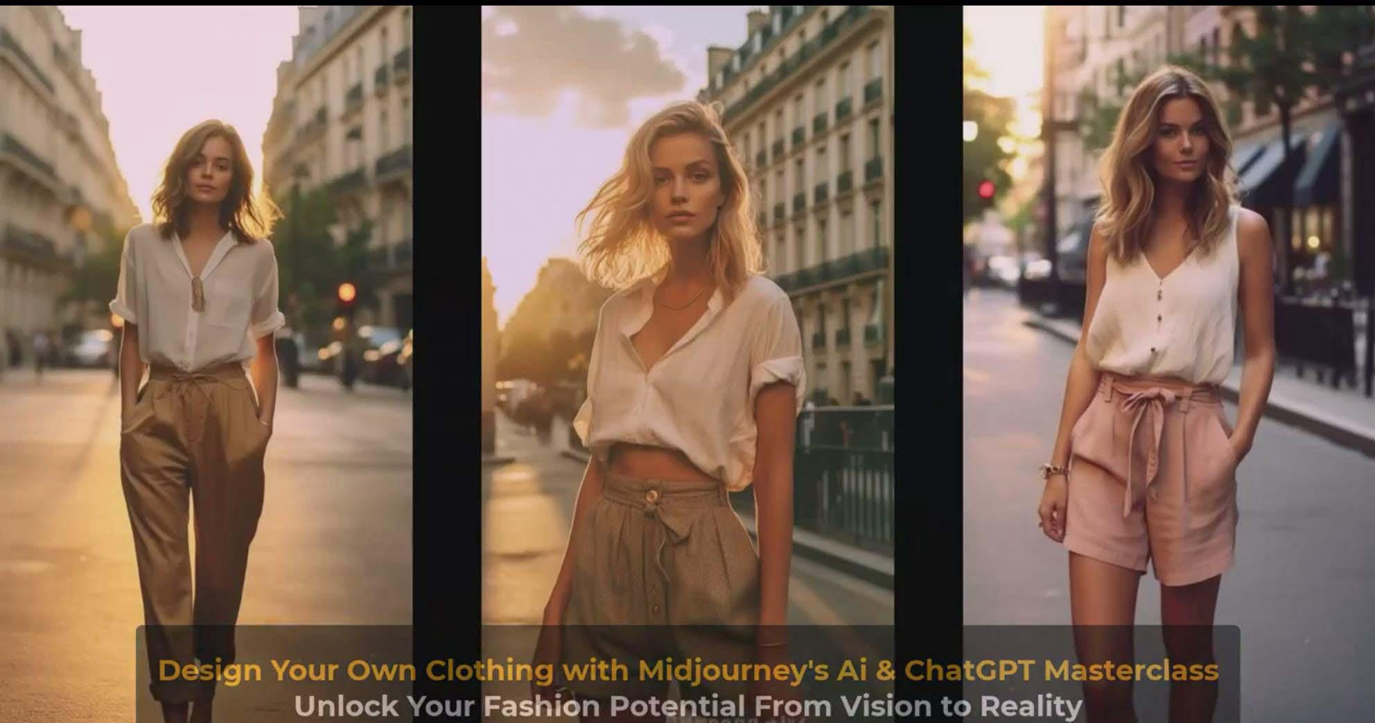 图片[9]-利用 Midjourneys Ai 人工智能设计自己的服装AI大师班-10节课-中英字幕-小哈资源