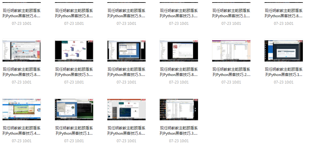 Python黑客技巧课程-小哈资源