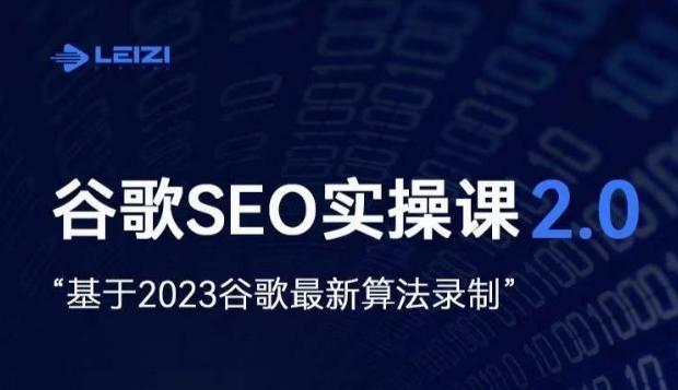 雷子·谷歌SEO 2.0实战课，独立站询盘自由必备，基于2023谷歌最新算法录制-小哈资源